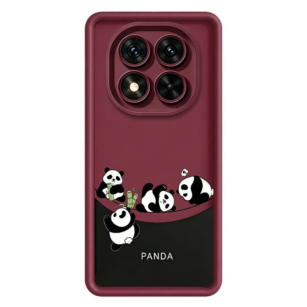 For Xiaomi Redmi Note 15 Pro 5G (Global) Case Four Cartoon Pandas Pattern Soft TPU Protective Phone Cover