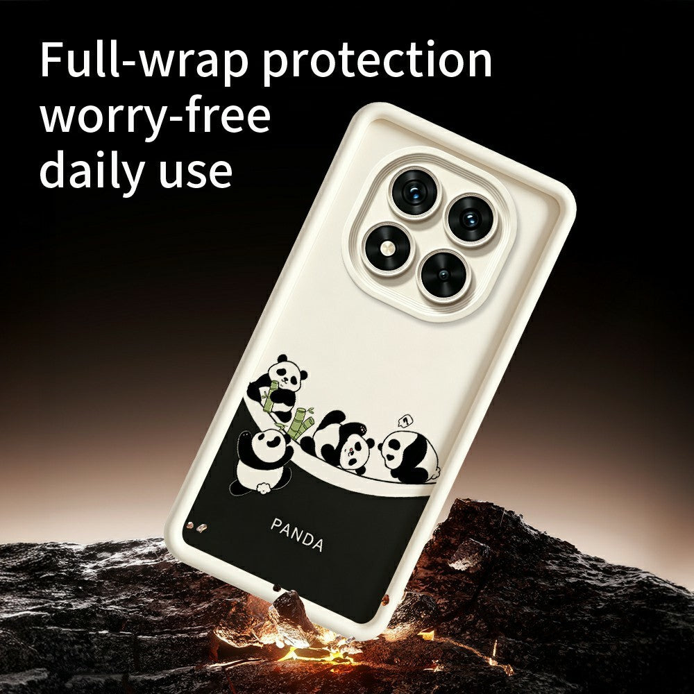 For Xiaomi Redmi Note 15 Pro+ 5G (Global)  /  Poco M8 Pro 5G Case Four Cartoon Pandas Pattern Soft TPU Protective Phone Cover