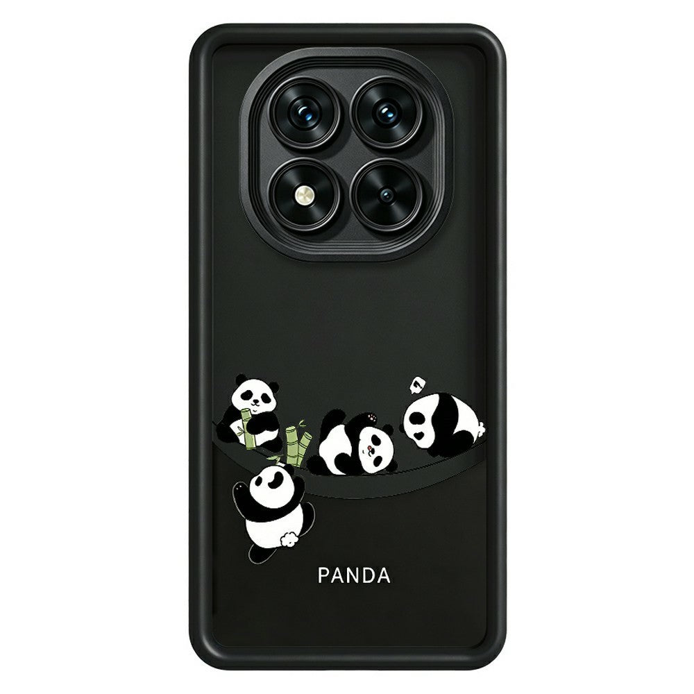 For Xiaomi Redmi Note 15 Pro+ 5G (Global)  /  Poco M8 Pro 5G Case Four Cartoon Pandas Pattern Soft TPU Protective Phone Cover