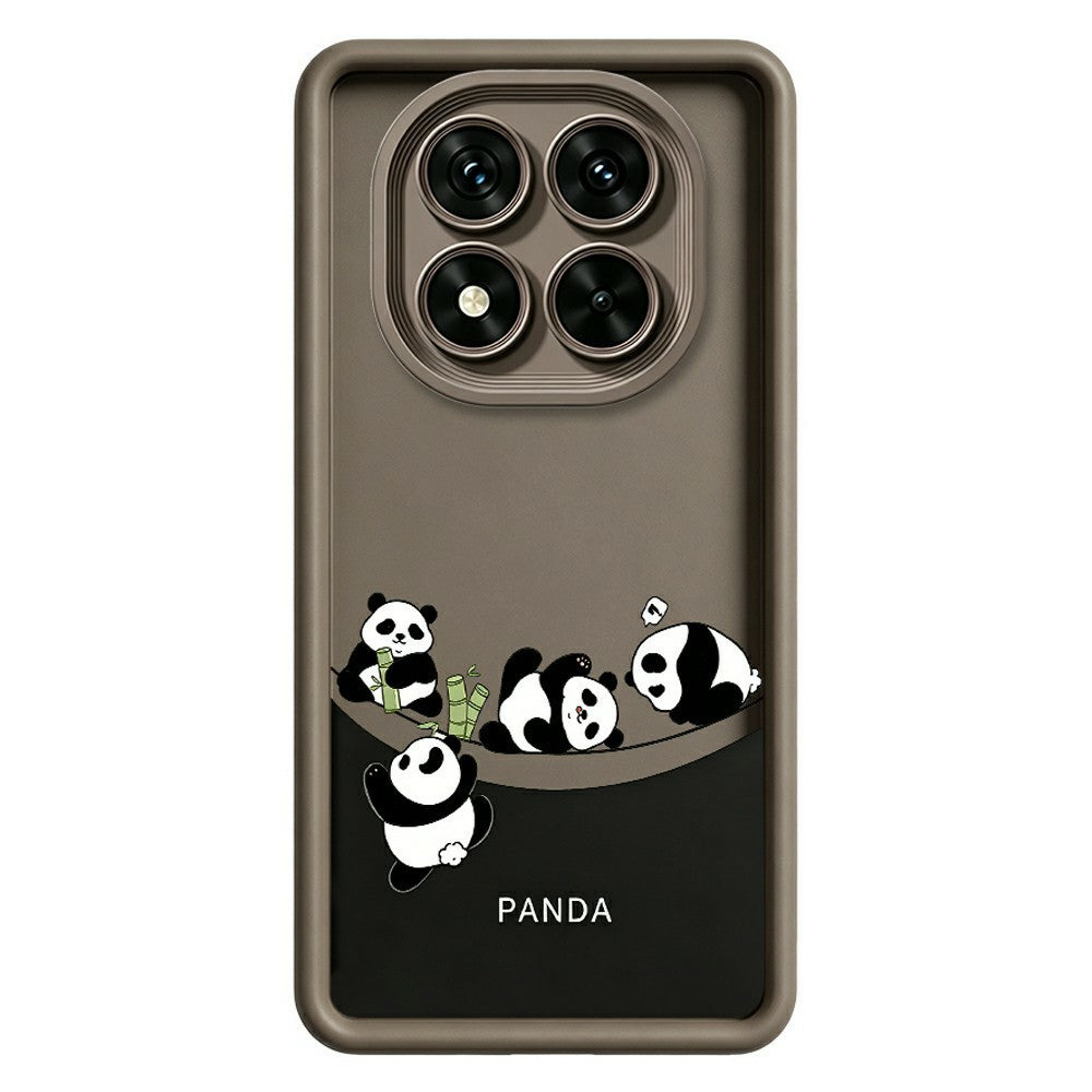 For Xiaomi Redmi Note 15 Pro+ 5G (Global)  /  Poco M8 Pro 5G Case Four Cartoon Pandas Pattern Soft TPU Protective Phone Cover