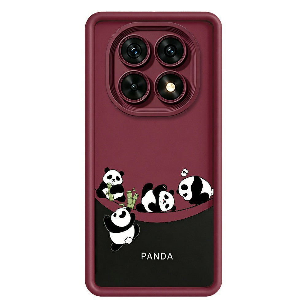 mobilskal för Xiaomi Redmi Note 15 5G (Global) / 15 4G (Global) / Poco M8 5G Mjukt TPU-skyddsfodral med fyra tecknade pandor
