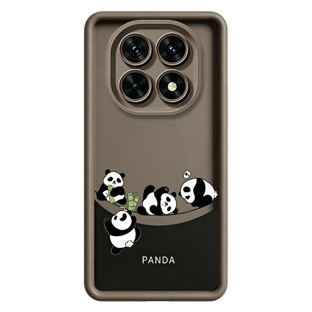mobilskal för Xiaomi Redmi Note 15 5G (Global) / 15 4G (Global) / Poco M8 5G Mjukt TPU-skyddsfodral med fyra tecknade pandor