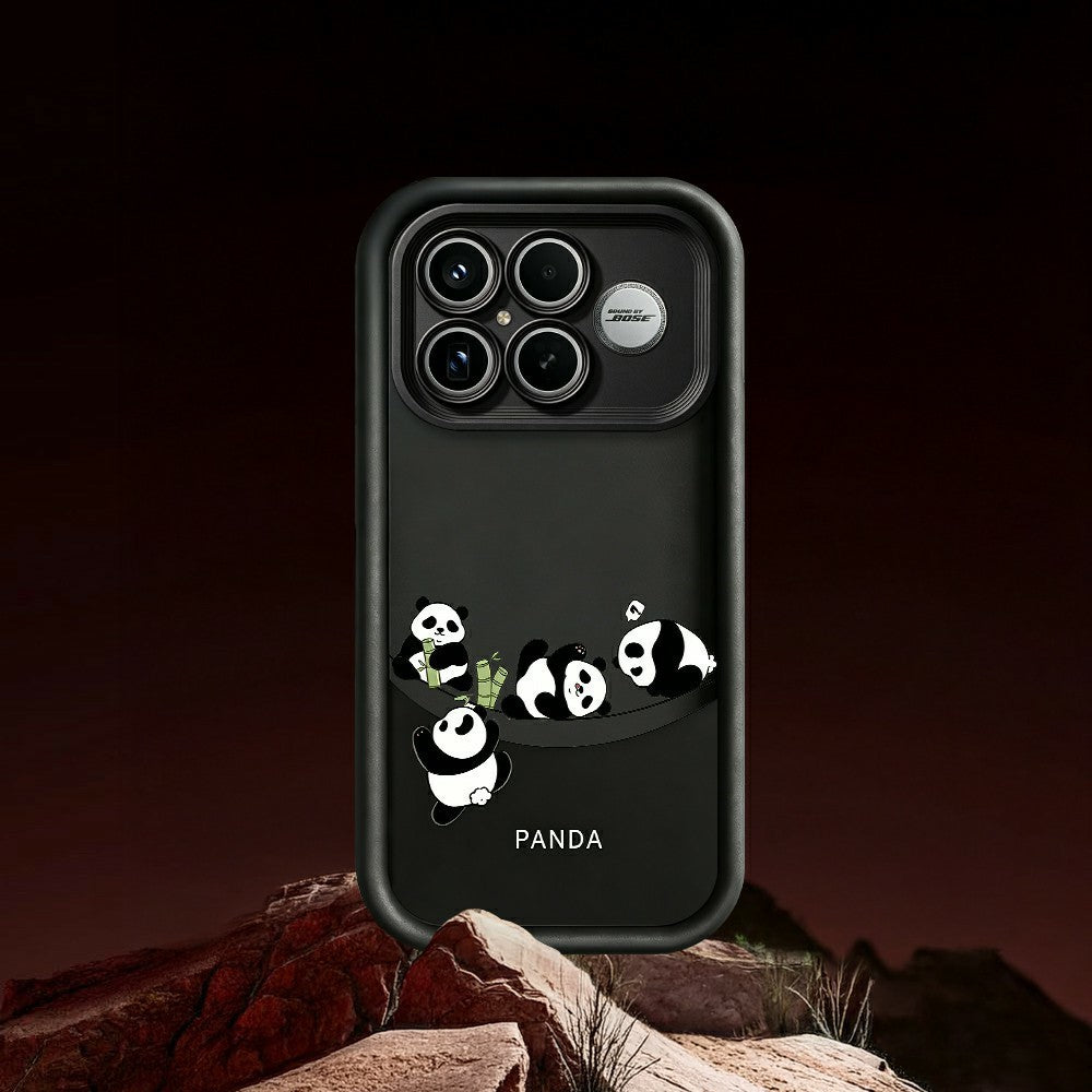 For Xiaomi Poco F8 Ultra / Redmi K90 Pro Max 5G Case Four Cartoon Pandas Pattern Soft TPU Protective Phone Cover