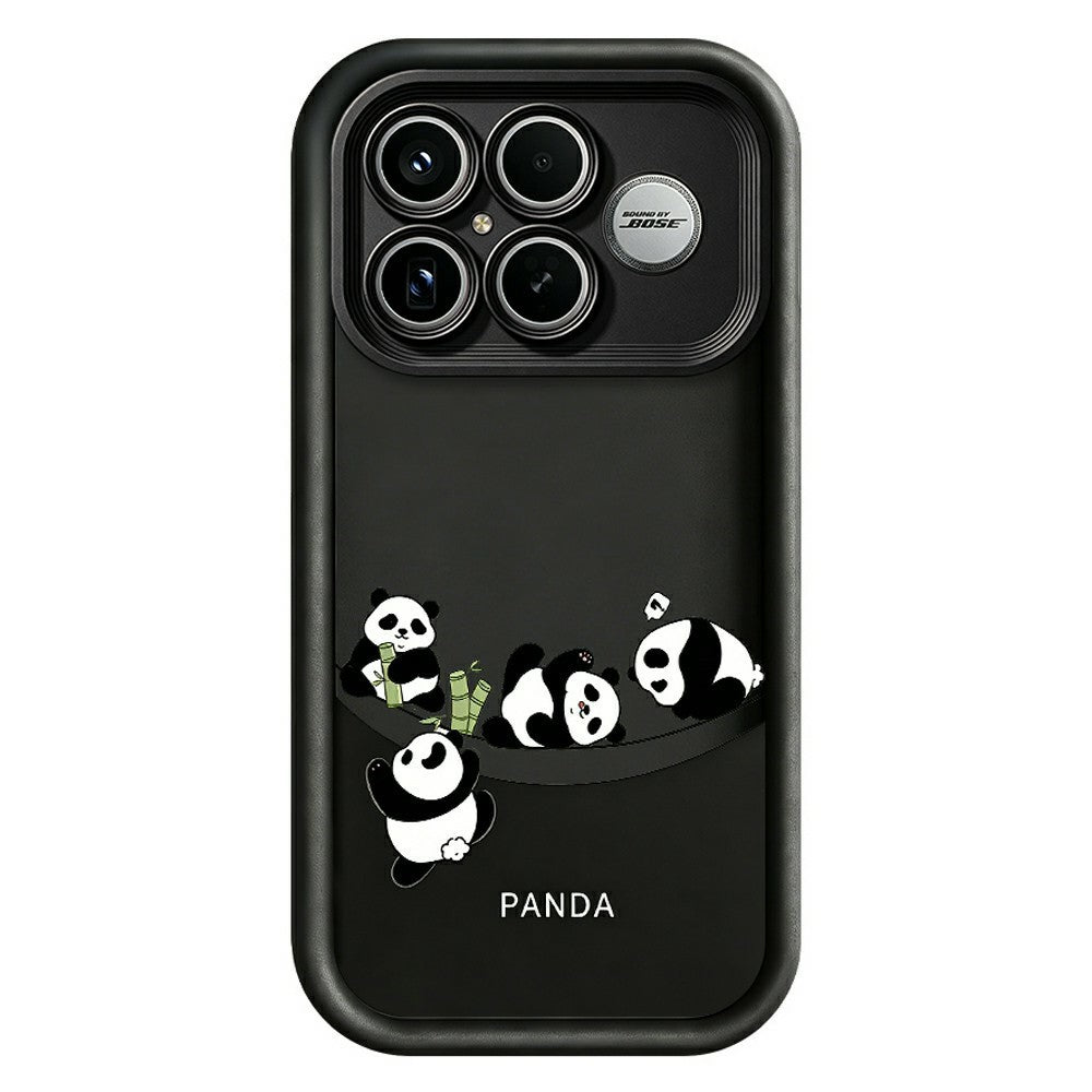 For Xiaomi Poco F8 Ultra / Redmi K90 Pro Max 5G Case Four Cartoon Pandas Pattern Soft TPU Protective Phone Cover