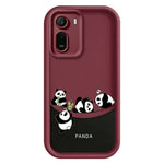 Phone Case For Xiaomi Redmi A7 Pro 5G  /  A7 Pro 4G (171.56mm)  /  Poco C85x 5G Four Cartoon Pandas Pattern Soft TPU Protective Cover