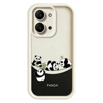 For Xiaomi Redmi 15C 4G (Global) (171mm)  /  Poco C85 4G (171mm) Case Four Cartoon Pandas Pattern Soft TPU Protective Phone Cover