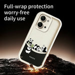 For Xiaomi Redmi 15C 4G (Global) (171mm)  /  Poco C85 4G (171mm) Case Four Cartoon Pandas Pattern Soft TPU Protective Phone Cover