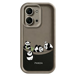 For Xiaomi Redmi 15C 4G (Global) (171mm)  /  Poco C85 4G (171mm) Case Four Cartoon Pandas Pattern Soft TPU Protective Phone Cover