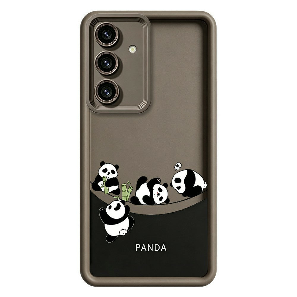 Samsung Galaxy S26+ Skal Fyra Tecknade Pandor Mönster Mjukt TPU Skyddande mobilskal
