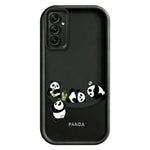 Blødt TPU-beskyttelsesetui til Samsung Galaxy A18 5G / A18 4G / A17 5G / A17 4G med fire tegneseriebambusmønstre