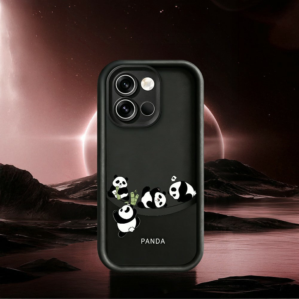 For OnePlus Nord 6 5G Case Four Cartoon Pandas Pattern Soft TPU Protective Phone Cover