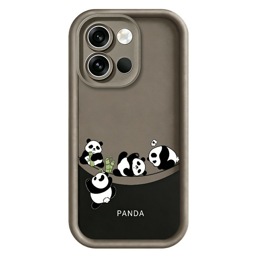 For OnePlus Nord 6 5G Case Four Cartoon Pandas Pattern Soft TPU Protective Phone Cover
