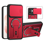 Phone Case with Slide Camera Cover for Xiaomi Redmi Note 17 4G (Global) / Note 17 (India / China) 5G / Note 17 5G (Global) , Kickstand Shockproof PC + TPU Matte Finish Shell