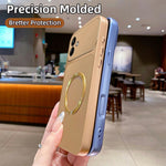 Magnetisk cover til Samsung Galaxy A08 5G / A08 4G / A07 5G / A07 4G CD-mønster ring metalmalet TPU telefonbagcover