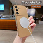 Samsung Galaxy S26 FE Magnetiskt Skal CD Mönster Ring Metallmålad TPU mobil Baksida