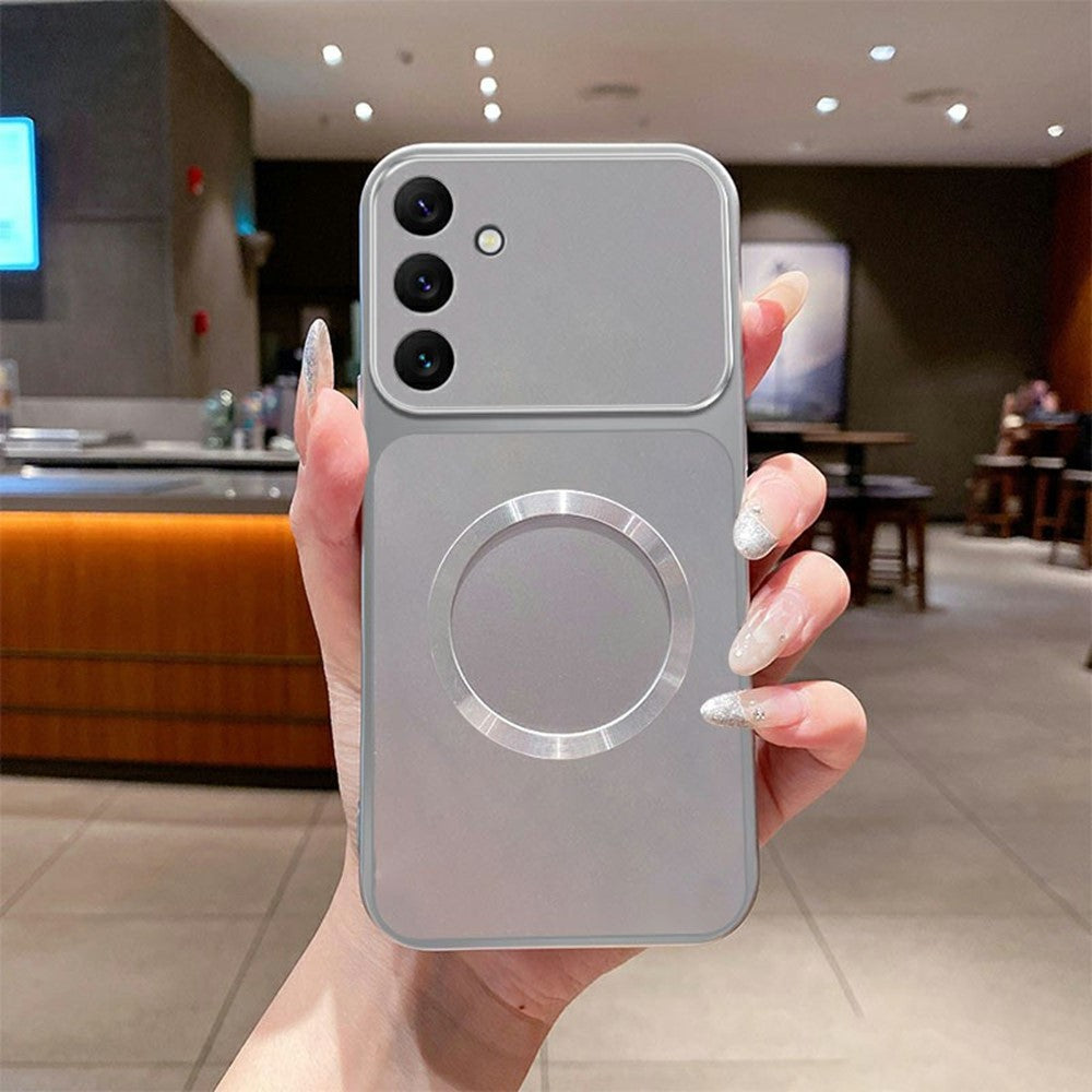 Samsung Galaxy S26 FE Magnetiskt Skal CD Mönster Ring Metallmålad TPU mobil Baksida