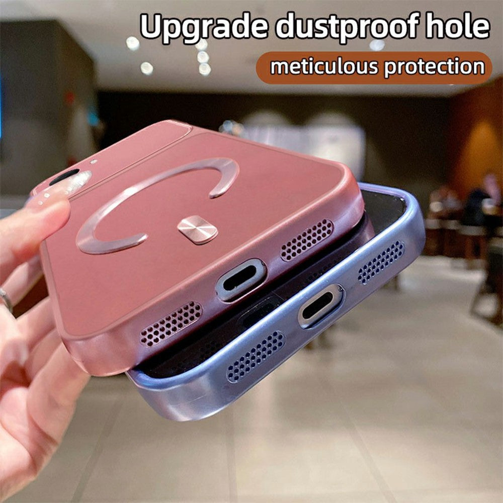 Magnetic Case For Xiaomi Redmi A7 Pro 5G  /  A7 Pro 4G (171.56mm)  /  Poco C85x 5G  /  C81 4G C-Shaped CD Pattern Ring with Tail Metallic Painted TPU Phone Back Cover
