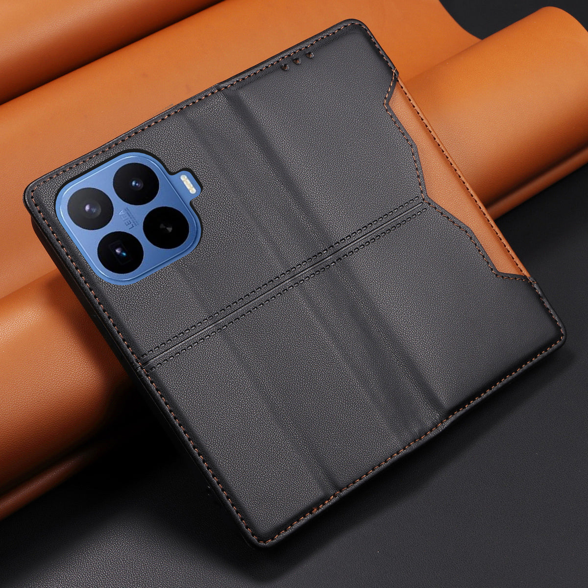 For Xiaomi 17T Wallet Case External Card Slot Magnetic Closing Leather Phone Cover