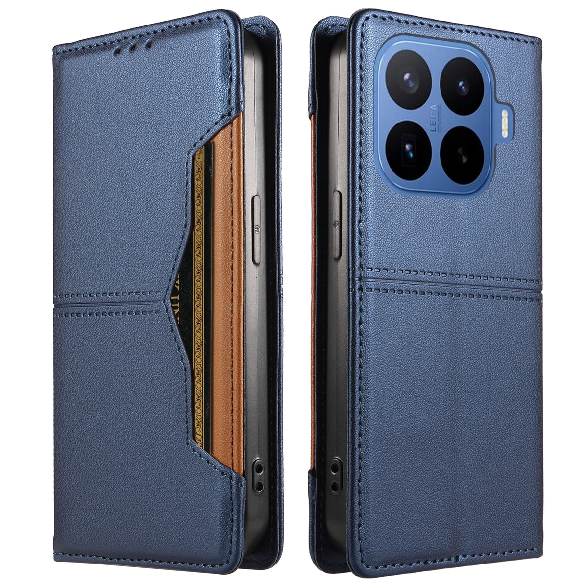 Xiaomi 17T Plånboksfodral Externt Kortfack Magnetiskt Stängande Lädermobilfodral