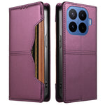 For Xiaomi 17T Wallet Case External Card Slot Magnetic Closing Leather Phone Cover