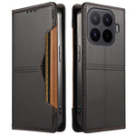 For Xiaomi 17T Pro Wallet Case External Card Slot Magnetic Closing Leather Phone Cover