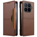 For Xiaomi 17T Pro Wallet Case External Card Slot Magnetic Closing Leather Phone Cover