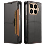 For Xiaomi 15T Pro Wallet Case External Card Slot Magnetic Closing Leather Phone Cover