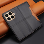 For Xiaomi 15T Pro Wallet Case External Card Slot Magnetic Closing Leather Phone Cover