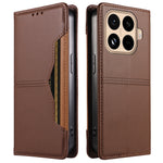 For Xiaomi 15T Pro Wallet Case External Card Slot Magnetic Closing Leather Phone Cover
