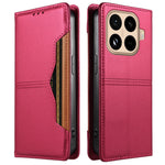 For Xiaomi 15T Pro Wallet Case External Card Slot Magnetic Closing Leather Phone Cover