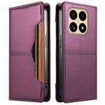 For Xiaomi 15T Wallet Case External Card Slot Magnetic Closing Leather Phone Cover