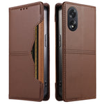 For Oppo A18 4G / Oppo A38 4G Wallet Case External Card Slot Magnetic Closing Leather Phone Cover