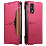 For Oppo A18 4G / Oppo A38 4G Wallet Case External Card Slot Magnetic Closing Leather Phone Cover