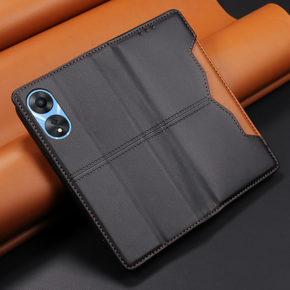 For Oppo A58x 5G / Oppo A78 5G / Oppo A1x 5G / Oppo A2x 5G / Oppo A58 5G Wallet Case External Card Slot Magnetic Closing Leather Phone Cover