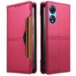 For Oppo A58x 5G / Oppo A78 5G / Oppo A1x 5G / Oppo A2x 5G / Oppo A58 5G Wallet Case External Card Slot Magnetic Closing Leather Phone Cover