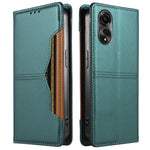For Oppo A78 4G Wallet Case External Card Slot Magnetic Closing Leather Phone Cover