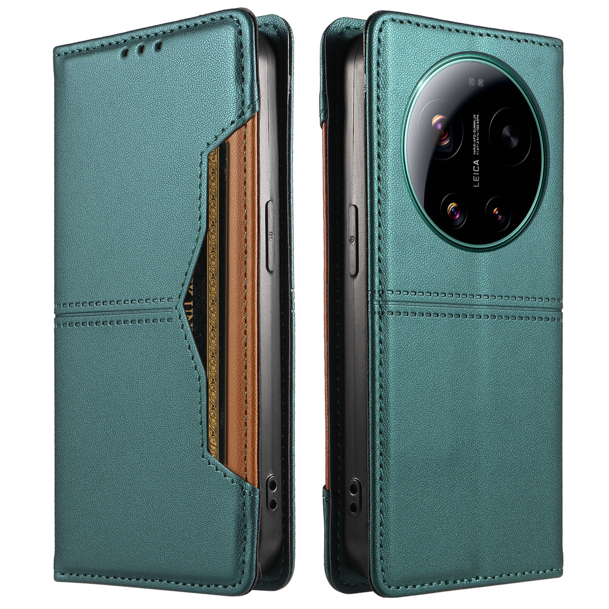 For Xiaomi 17 Ultra 5G Wallet Case External Card Slot Magnetic Closing Leather Phone Cover