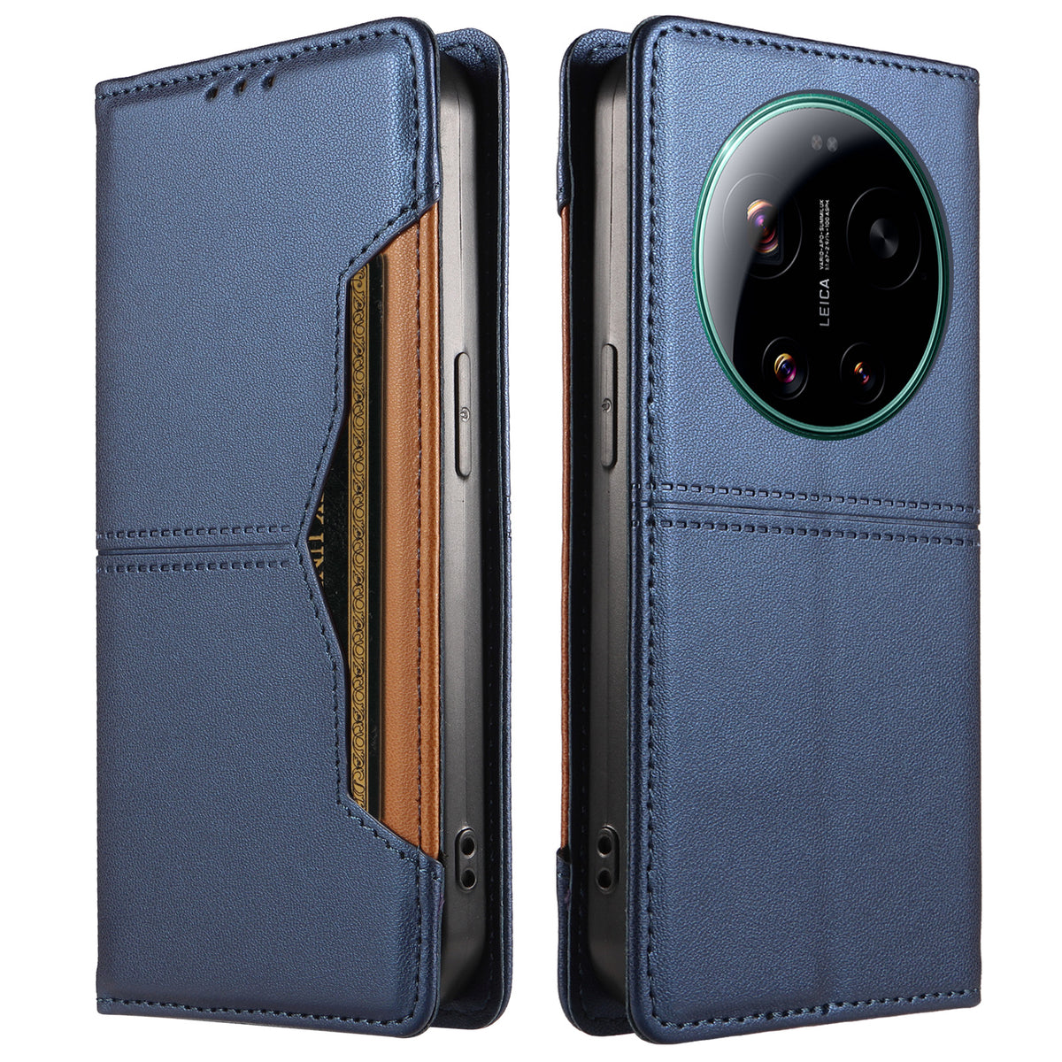 For Xiaomi 17 Ultra 5G Wallet Case External Card Slot Magnetic Closing Leather Phone Cover