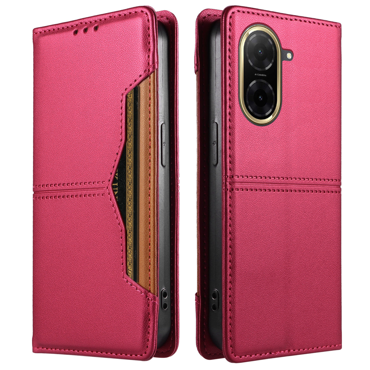 Xiaomi Redmi A5 NFC (EU) (173.45mm) Plånboksfodral med externt kortfack, magnetisk stängning, läderfodral