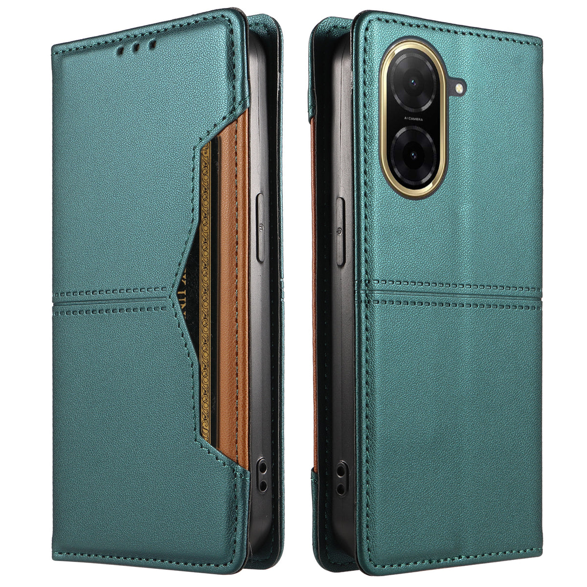 Xiaomi Redmi A5 NFC (EU) (173.45mm) Plånboksfodral med externt kortfack, magnetisk stängning, läderfodral