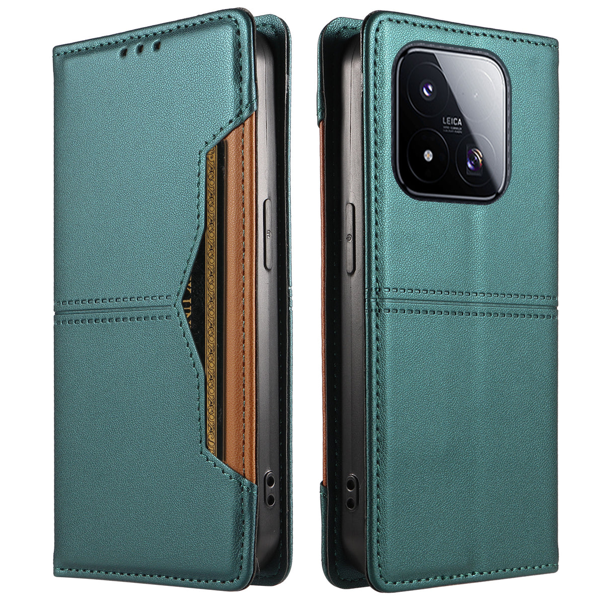 For Xiaomi 17 Max Wallet Case External Card Slot Magnetic Closing Leather Phone Cover