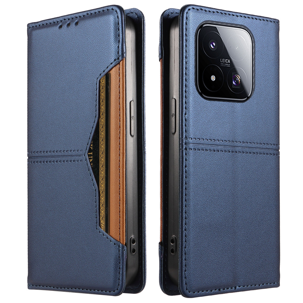 For Xiaomi 17 Max Wallet Case External Card Slot Magnetic Closing Leather Phone Cover