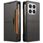 For Xiaomi 17 Wallet Case External Card Slot Magnetic Closing Leather Phone Cover