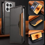 For Xiaomi 17 Wallet Case External Card Slot Magnetic Closing Leather Phone Cover