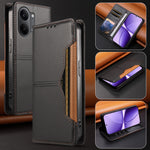 Xiaomi Poco X8 Pro Max 5G / Xiaomi Redmi Turbo 5 Max 5G Plånboksfodral Externt kortfack Magnetiskt stängande Lädermobilskal