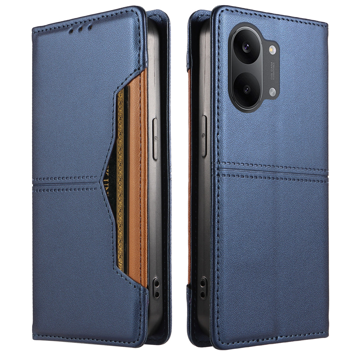 Xiaomi Poco X8 Pro Max 5G / Xiaomi Redmi Turbo 5 Max 5G Plånboksfodral Externt kortfack Magnetiskt stängande Lädermobilskal