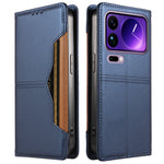 For Xiaomi 17 Pro Max Wallet Case External Card Slot Magnetic Closing Leather Phone Cover