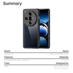DUX DUCIS for Oppo Find X7 Ultra Aimo Series PC + TPU Clear Back Phone Cover (REACH Certification)