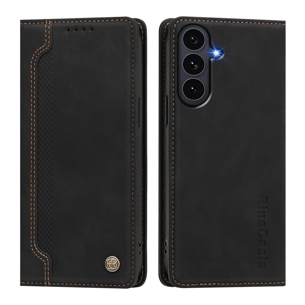 Skal till Samsung Galaxy S26 FE med magnetisk stängning, plånboksfodral, TPU PU-läder