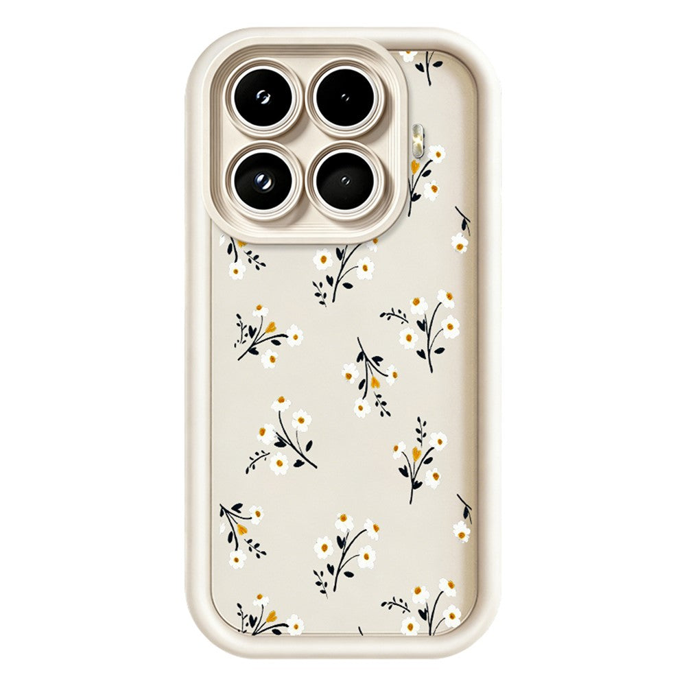 For Xiaomi 17T TPU Case Floral Pattern Rubberized Phone Back Cover